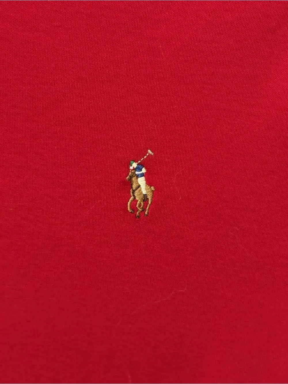 Men’s Ralph Lauren Red Short-Sleeve Polo Shirt size Medium